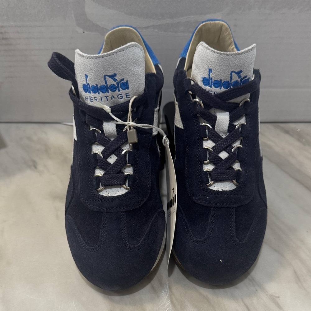 Diadora Heritage Blue and White Sneakers size 5.5